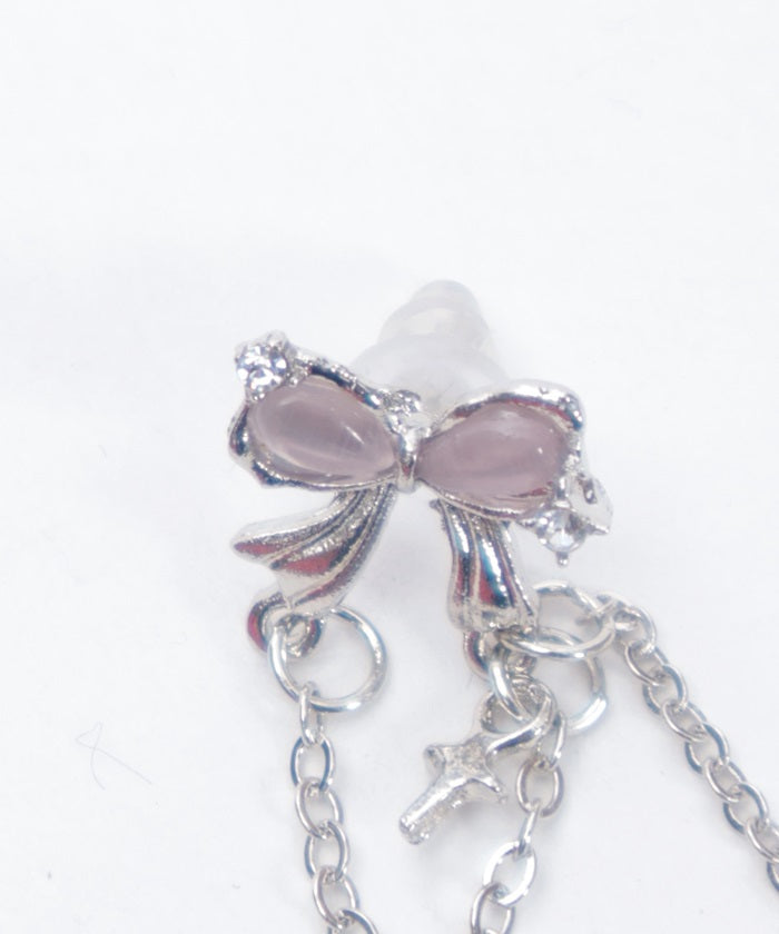 Butterfly Ribbon Pierce Earrings
