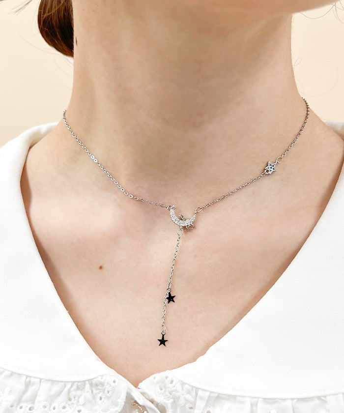 Moon And Stars Necklace