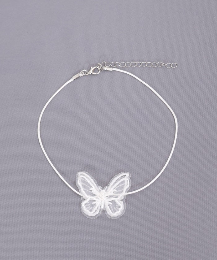 Butterfly Lace Patch Choker