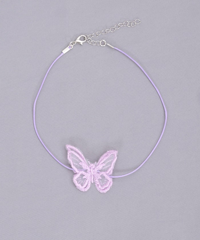 Butterfly Lace Patch Choker (Time-limited Price)