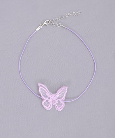 Butterfly Lace Patch Choker (Time-limited Price)