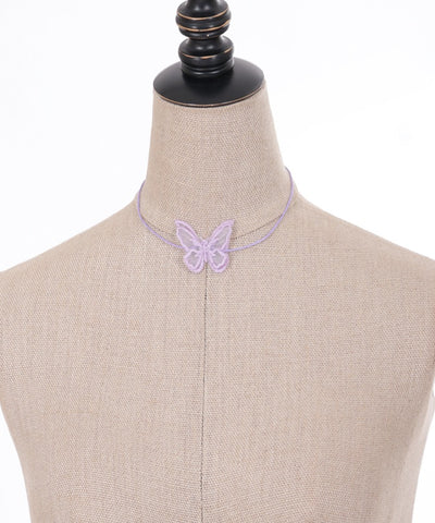 Butterfly Lace Patch Choker (Time-limited Price)