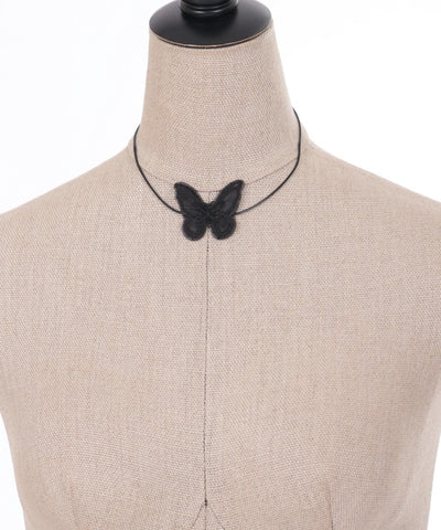 Butterfly Lace Patch Choker