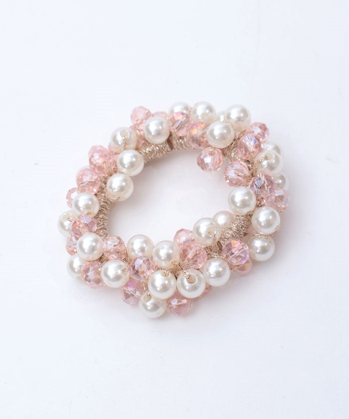 Beads & Pearl Jingling Hair Elastics