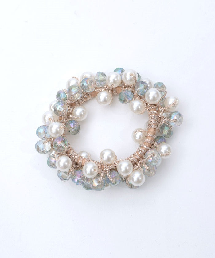 Beads & Pearl Jingling Hair Elastics