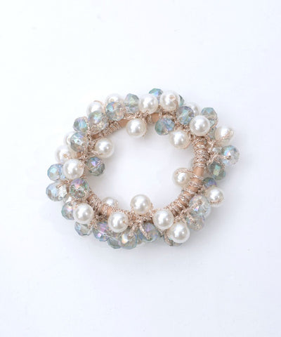 Beads & Pearl Jingling Hair Elastics