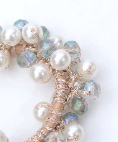 Beads & Pearl Jingling Hair Elastics