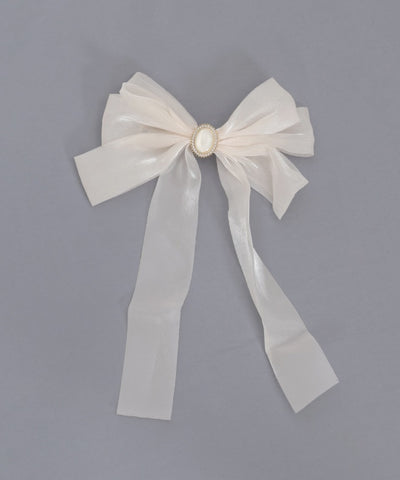 Shiny Ribbon Barrette Clip