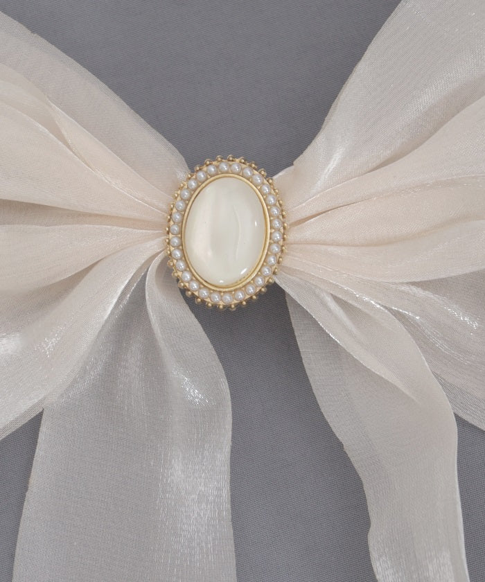 Shiny Ribbon Barrette Clip