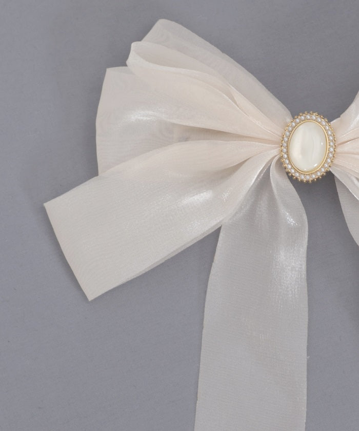 Shiny Ribbon Barrette Clip