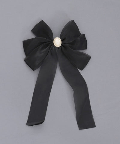 Shiny Ribbon Barrette Clip