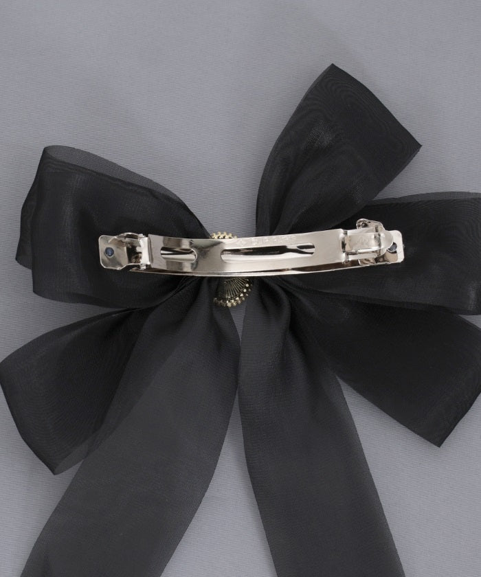 Shiny Ribbon Barrette Clip