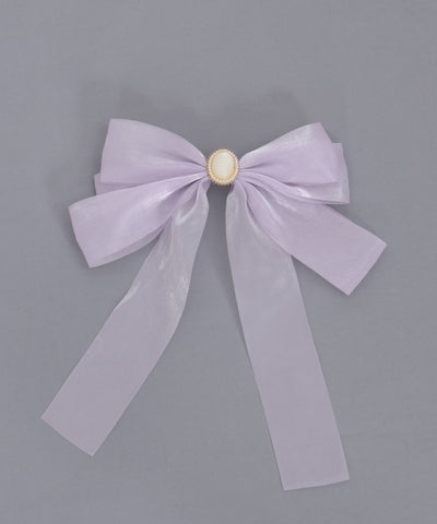 Shiny Ribbon Barrette Clip