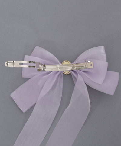 Shiny Ribbon Barrette Clip