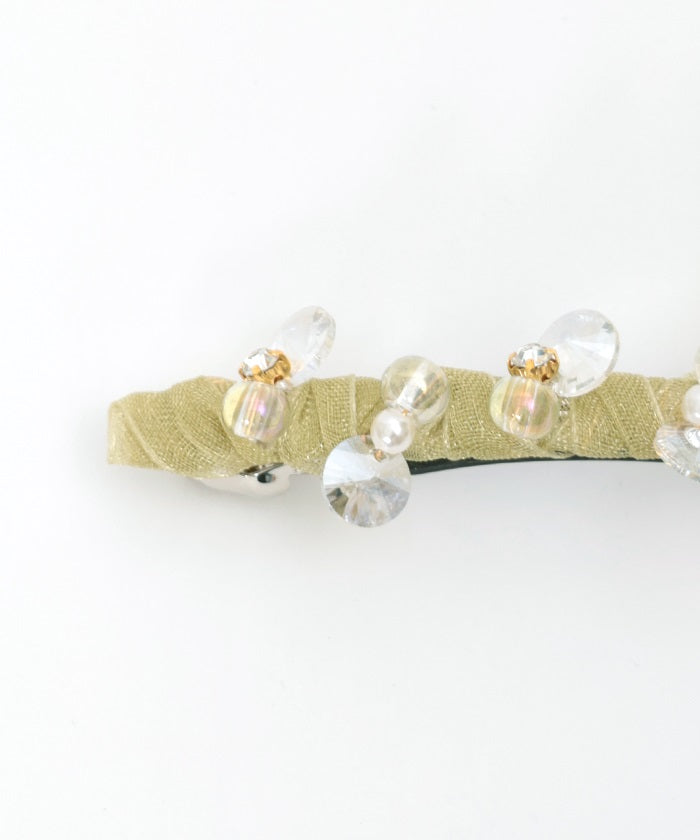 Lily of the Valley Ribbon Barrette Clip