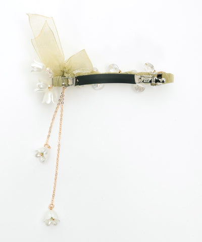 Lily of the Valley Ribbon Barrette Clip