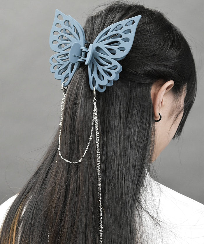 Matte Color Butterfly Hair Clip