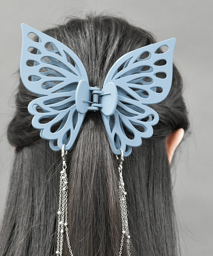 Matte Color Butterfly Hair Clip