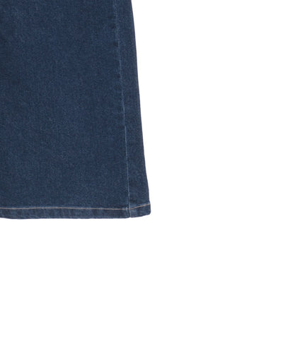 Denim Pants with Adjustment Buttons