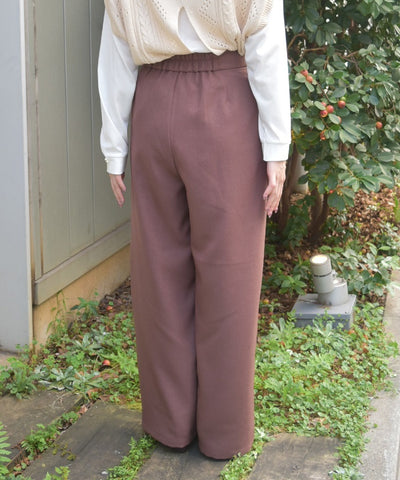 Two Tuck Semi Wide Pants