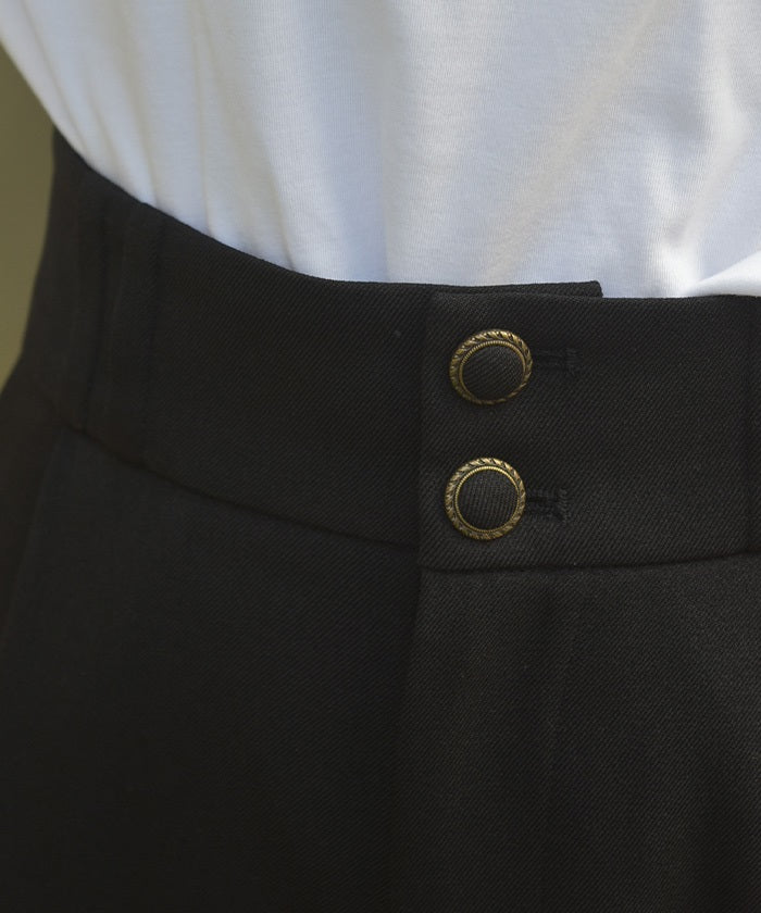 Two Tuck Semi Wide Pants