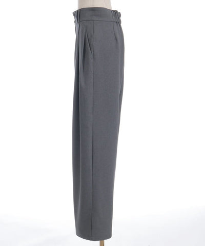 Two Tuck Semi Wide Pants
