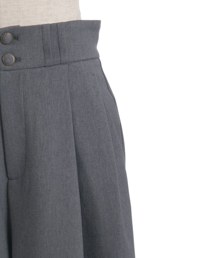 Two Tuck Semi Wide Pants