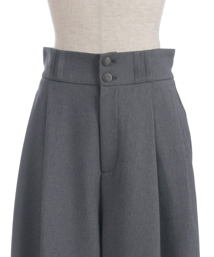 Two Tuck Semi Wide Pants