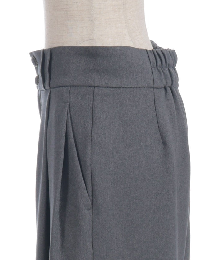 Two Tuck Semi Wide Pants