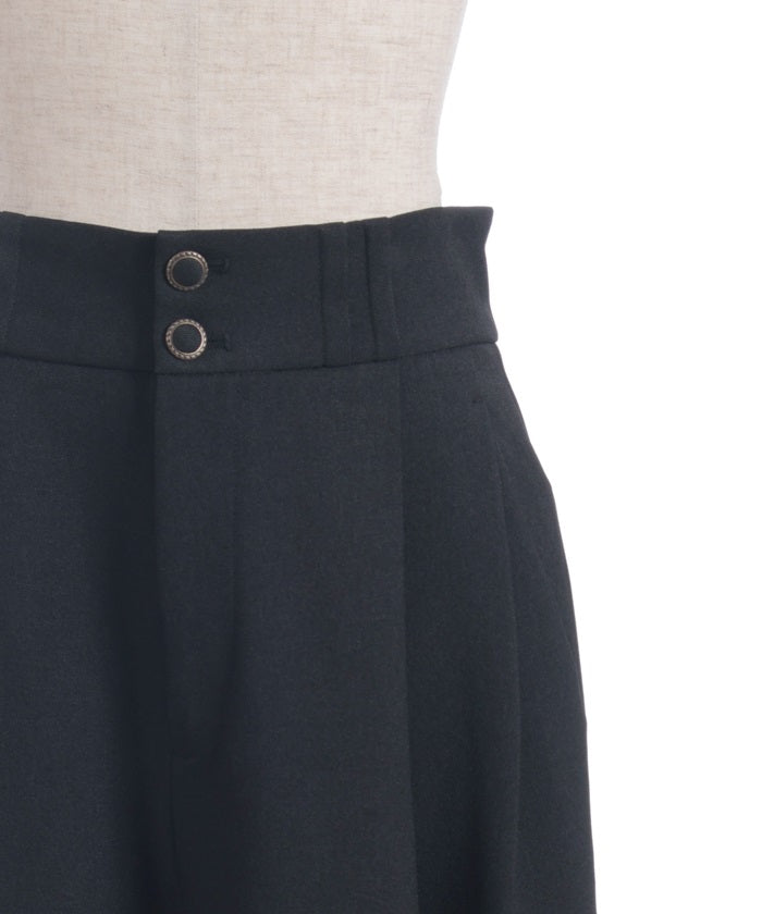 Two Tuck Semi Wide Pants