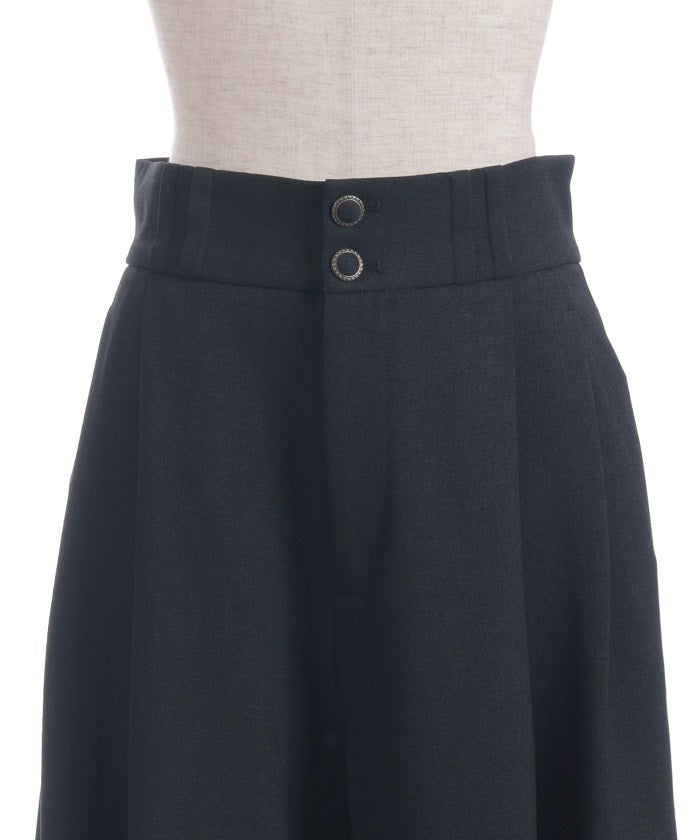 Two Tuck Semi Wide Pants