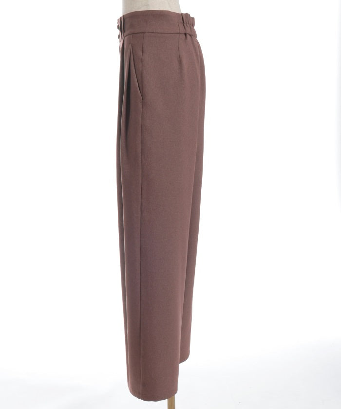 Two Tuck Semi Wide Pants