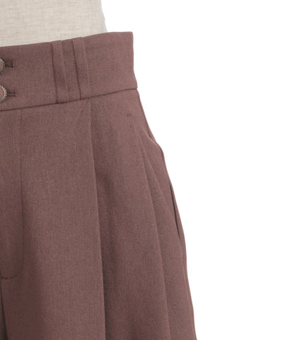 Two Tuck Semi Wide Pants