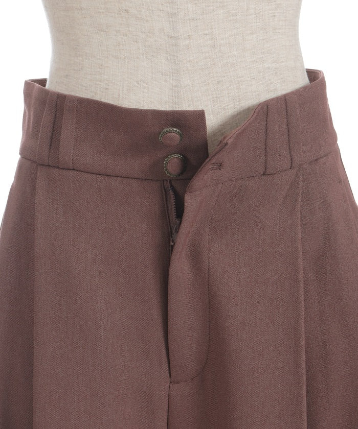 Two Tuck Semi Wide Pants
