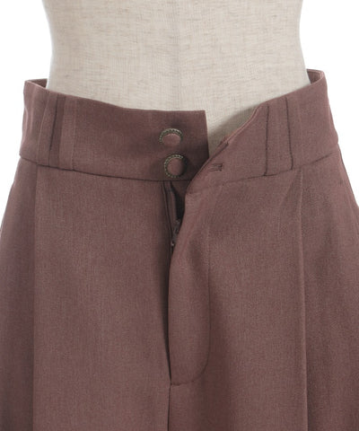 Two Tuck Semi Wide Pants