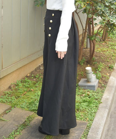 Row Buttons Classical Wide Pants