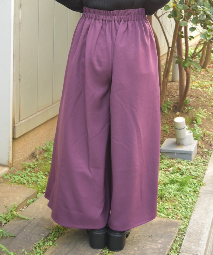 Row Buttons Classical Wide Pants