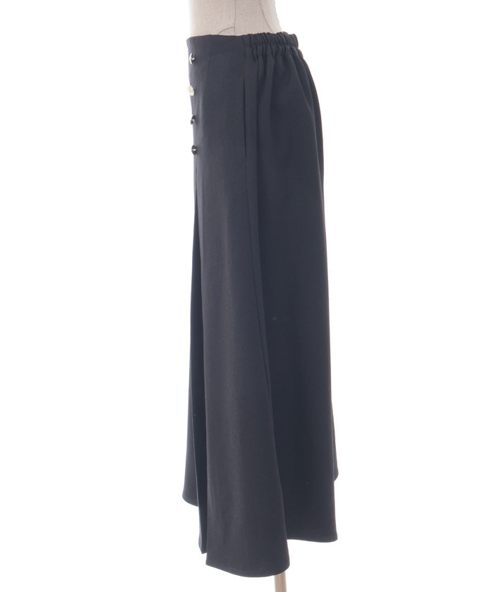 Row Buttons Classical Wide Pants