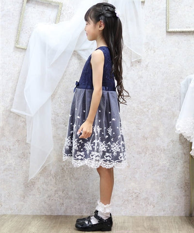 Ribbon & Flower Lace Dress