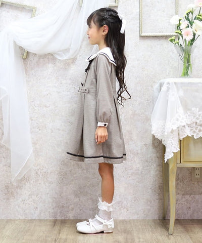 Double Button Dress with Collar