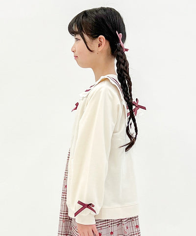 Logo Embroidery Sailor Collar Blouson