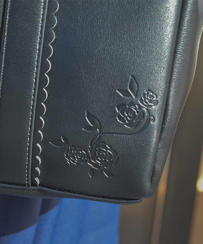 Rose Emboss Ribbon A4 Tote – axes femme from JAPAN