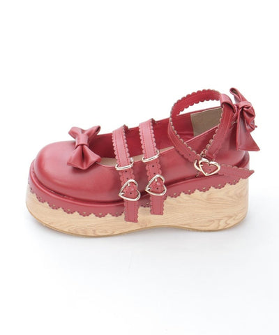 Wooden Sole Design Pumps