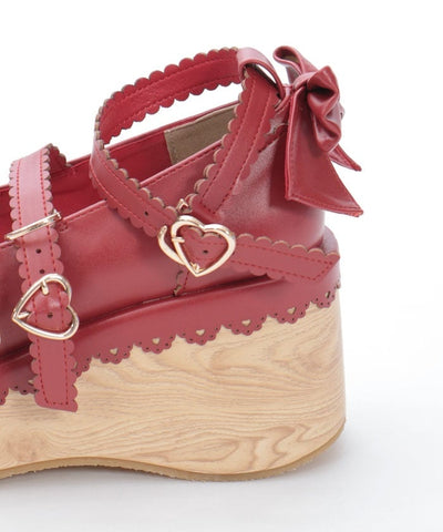 Wooden Sole Design Pumps
