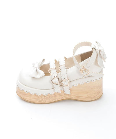 Wooden Sole Design Pumps