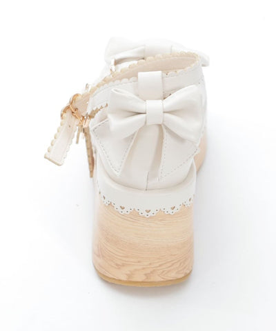 Wooden Sole Design Pumps