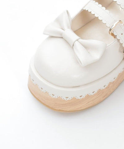 Wooden Sole Design Pumps