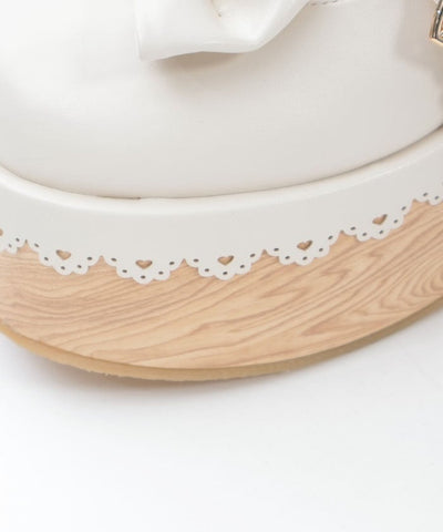 Wooden Sole Design Pumps