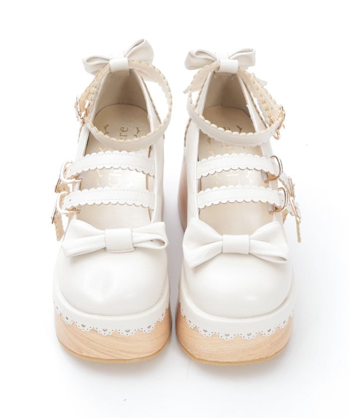 Wooden Sole Design Pumps