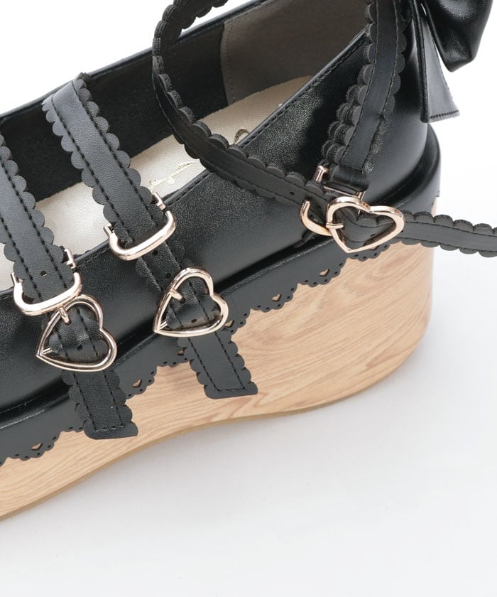 Wooden Sole Design Pumps